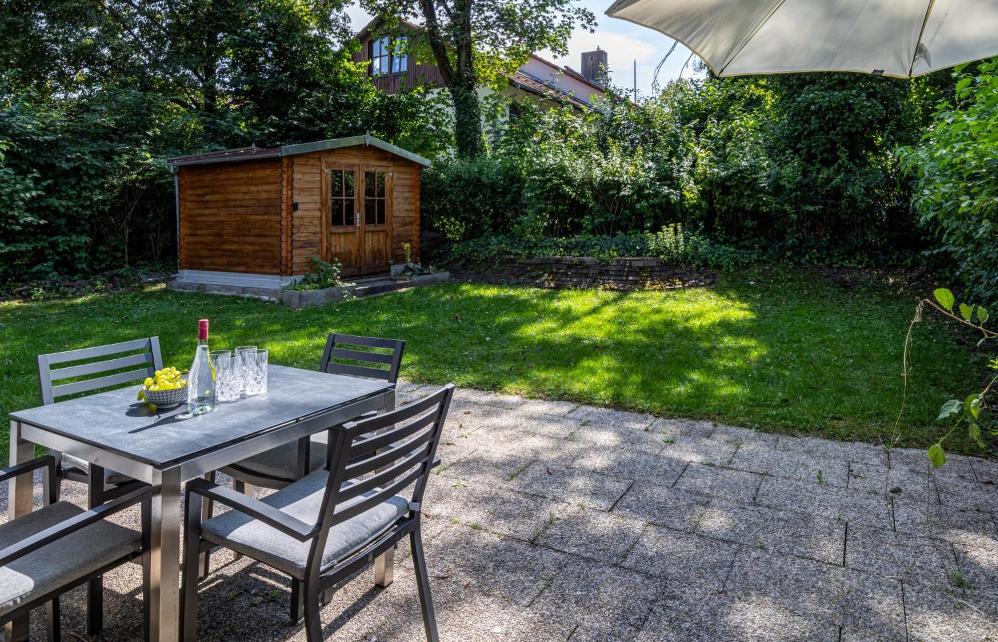 Moderne Maisonette Mit Garten Unterschleißheim Eksteriør billede